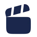 Clapperboard Open SVG Icon